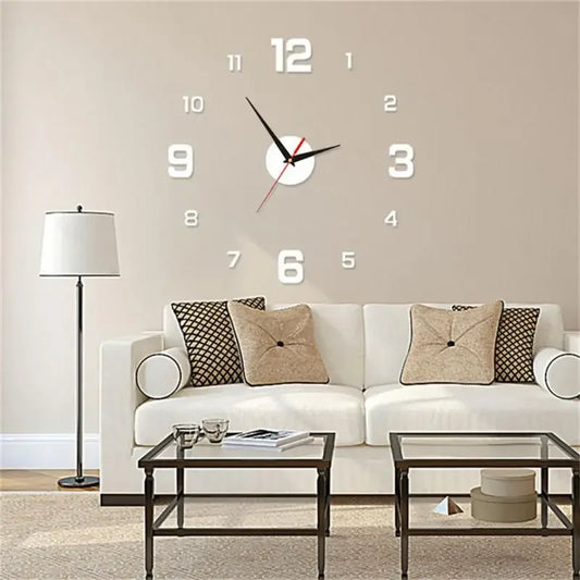 Large Wall Clock 3D Luminous Frameless Wall Clocks